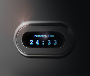 Patient treatment-time display